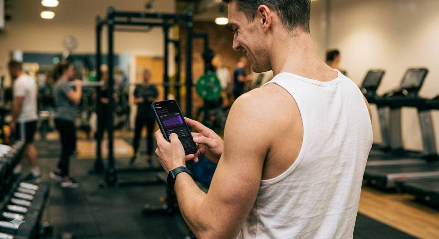 Person lifting weights at gym